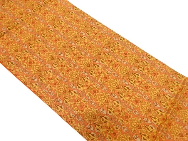 JAPANESE KIMONO / VINTAGE FUKURO OBI / SILK / WOVEN FLORAL SARASA